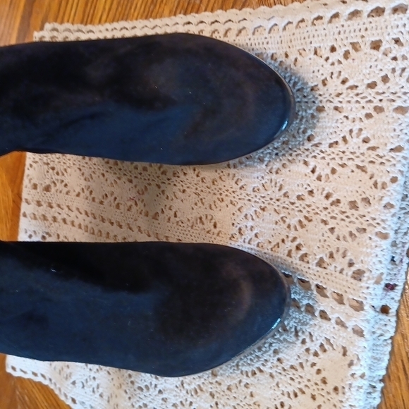 GW Suede Over The Knee Wedge Boots Made In Spain - Picture 5 of 8